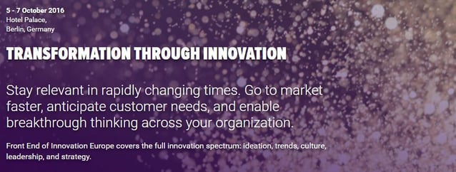 HYPE Innovation at FEI Europe - 5th to 7th October 2016