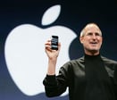 Steve Jobs presenting the Iphone