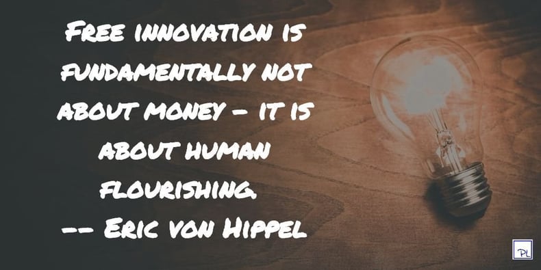 Quote from the book Free Innovation written by Eric von Hippel