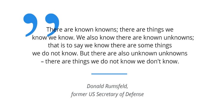 wallpapers Donald Rumsfeld Known Knowns knowns and unknowns of the front end