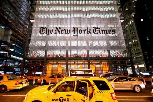 Front building of the New York Times