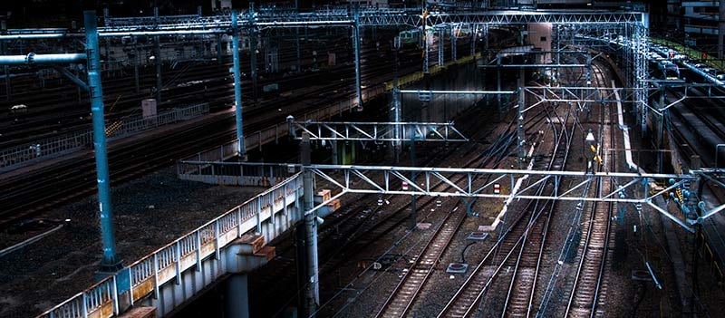 Train rails rails-de-train
