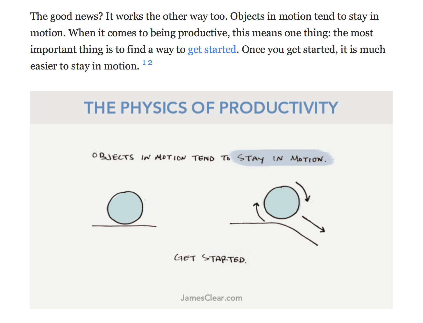 physics of productivity